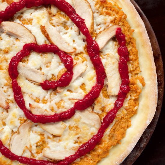 Thanksgiving Leftovers Pizza - Recipe photo by cookingwithjanica