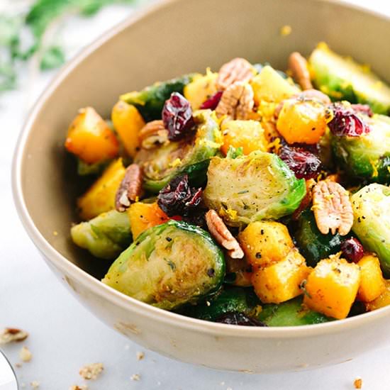 Orange Glazed Brussels Sprouts - Recipe photo by Jessica Gavin