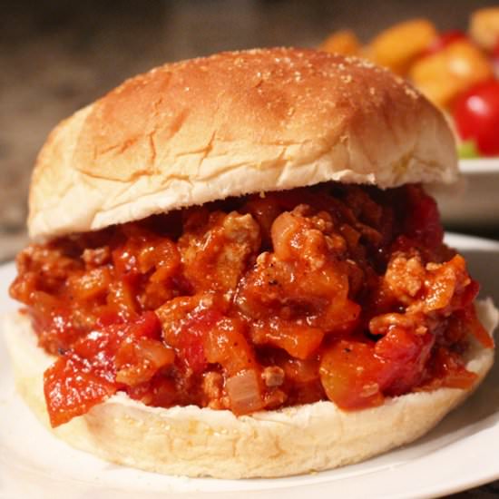 Turkey Apple Sloppy Joes - Recipe photo by The Salted Pepper