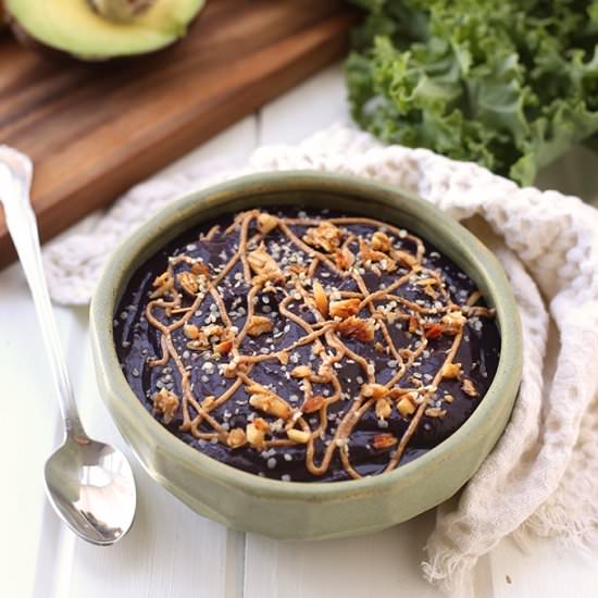 Blueberry Green Smoothie Bowl - Recipe photo by TheHealthyMaven
