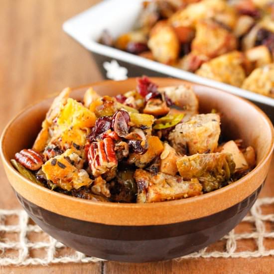 Savory Holiday Stuffing - Recipe photo by veggiesbycandlelight