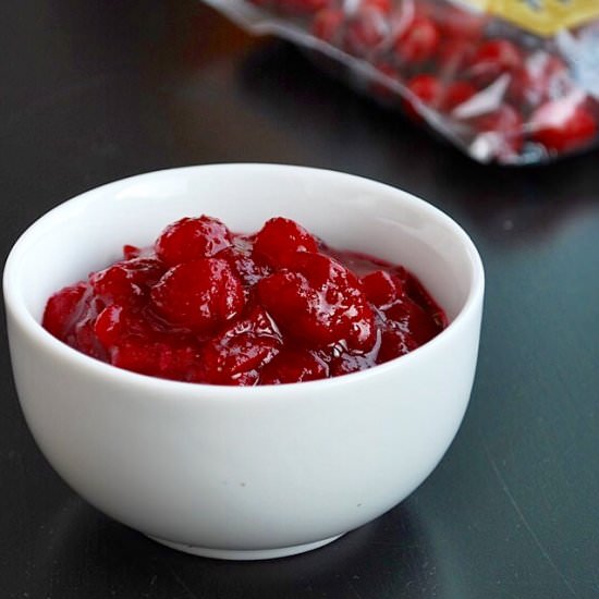 3 Ingredient Cranberry Sauce - Recipe photo by ahueats