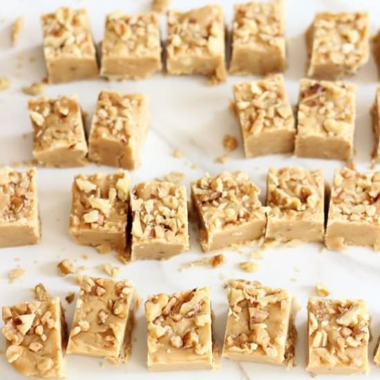 Maple Walnut Fudge - Recipe photo by thegoldlininggirl