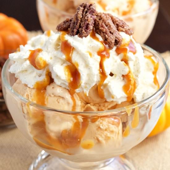 Pumpkin Pie Ice Cream Sundae - Recipe photo by cookingwithjanica