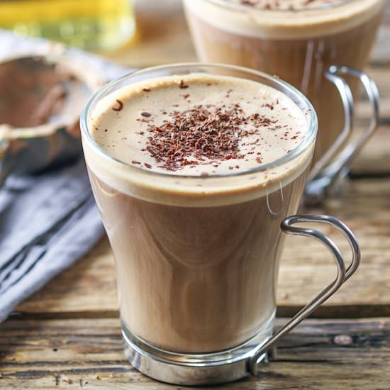 Chocolate & Amaretto Affogato - Recipe photo by KitchenSanctuary