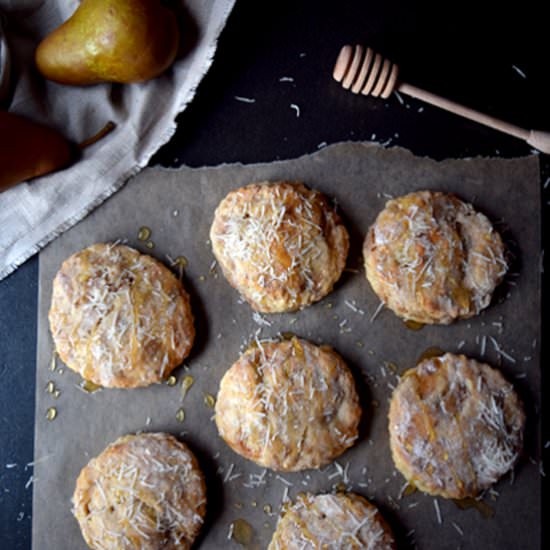 Roasted Pear, Cheese, & Honey Scone - Recipe photo by alocalchoice