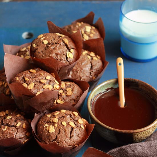 Potato Chocolate Muffins - Recipe photo by easyfoodsmith
