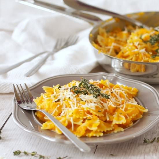 Butternut Squash Pasta - Recipe photo by busybakerblog