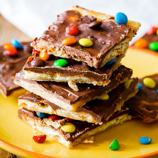 How To Make Easy Saltine Toffee - Recipe photo by sallysbakingaddiction