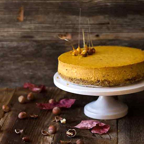 Pumpkin-Hazelnut Cheesecake - Recipe photo by abitwholesomely