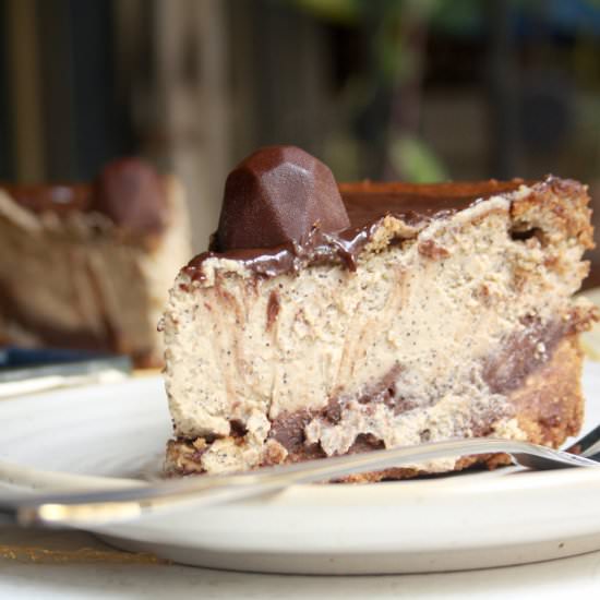 Coffee Cheesecake - Recipe photo by The Desserted Girl
