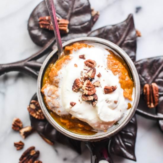 Chai Pumpkin Oatmeal - Recipe photo by warmvanillasugar