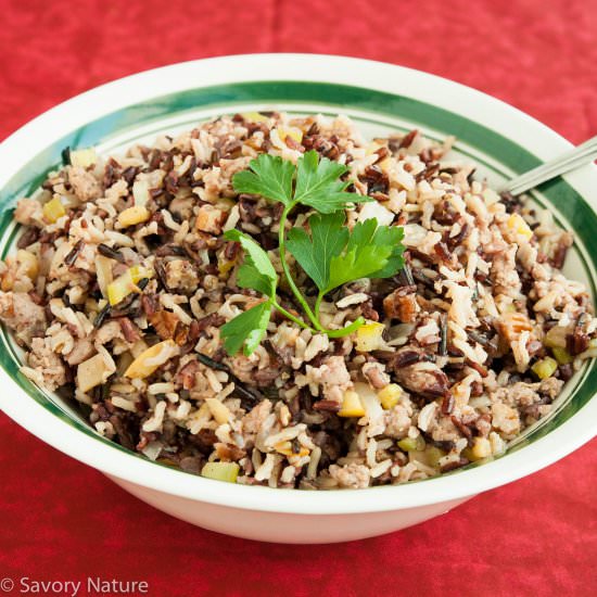 Three Rice Stuffing - Recipe photo by SavoryNature