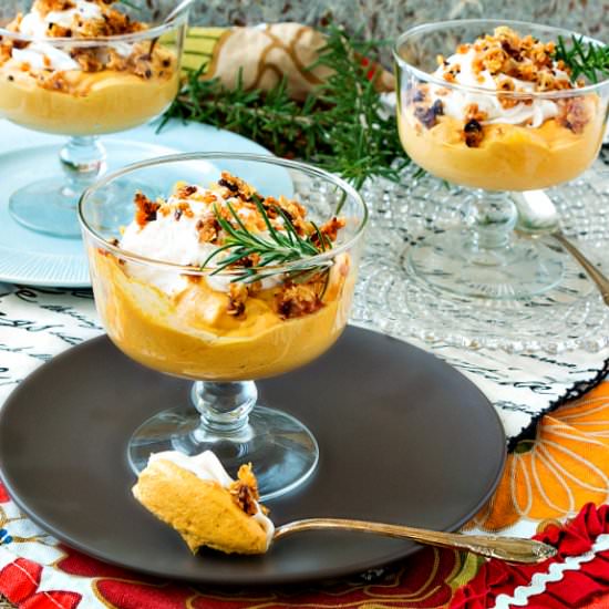 Caramel Pumpkin Mousse - Recipe photo by onlinepastrychef