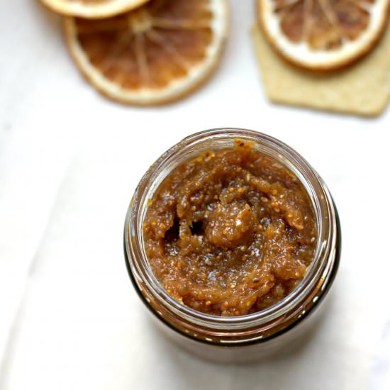 Dried fig jam - Recipe photo by VibrantFoodStories