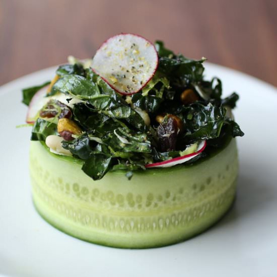 Kale Salad - Recipe photo by Petit World Citizen