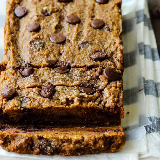Healthy Chocolate Pumpkin Bread - Recipe photo by theyoopergirl