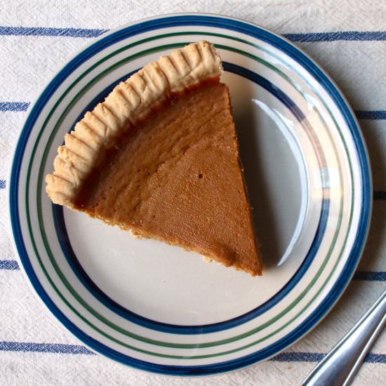 Pumpkin Butterscotch Pie - Recipe photo by seeksatiation