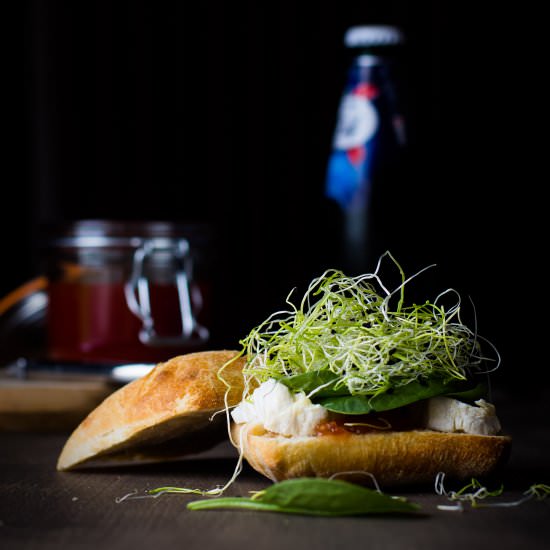 Camembert and Tomato Jam Sandwich - Recipe photo by xabilikeschocolate