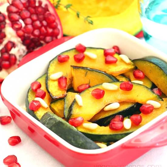 Roasted Maple Kobocha Squash - Recipe photo by veggiecravings