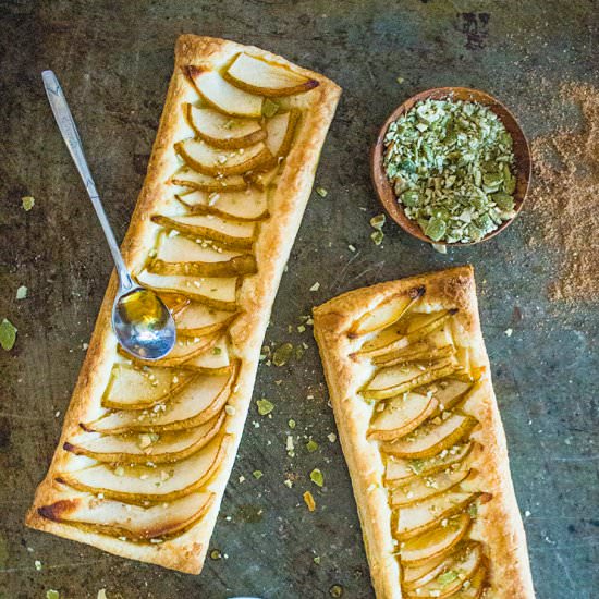 Chai Spiced Pear Tarts - Recipe photo by plantcrush