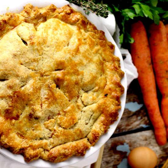 Flaky Turkey Pot Pie - Recipe photo by mannaandspice