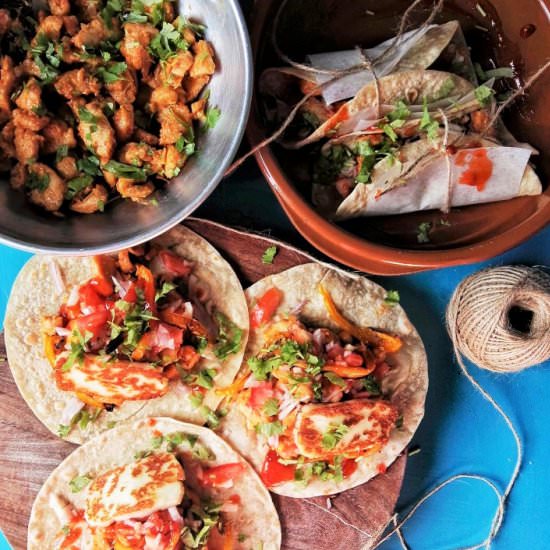 Quick Chicken Wraps - Recipe photo by Thoughts Over Chai