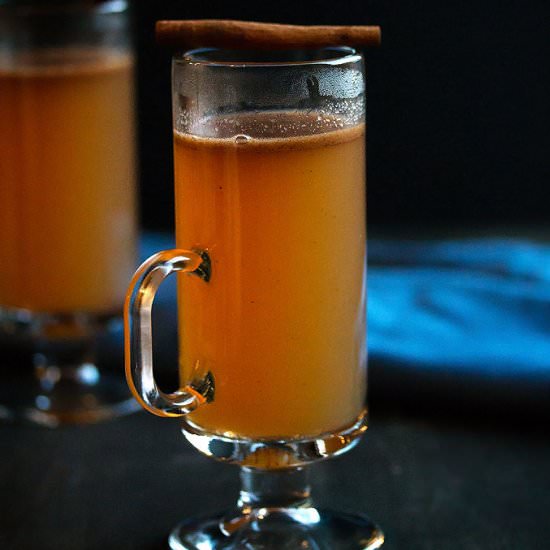 Hot Buttered Rum with Apple Cider - Recipe photo by Cooks With Cocktails