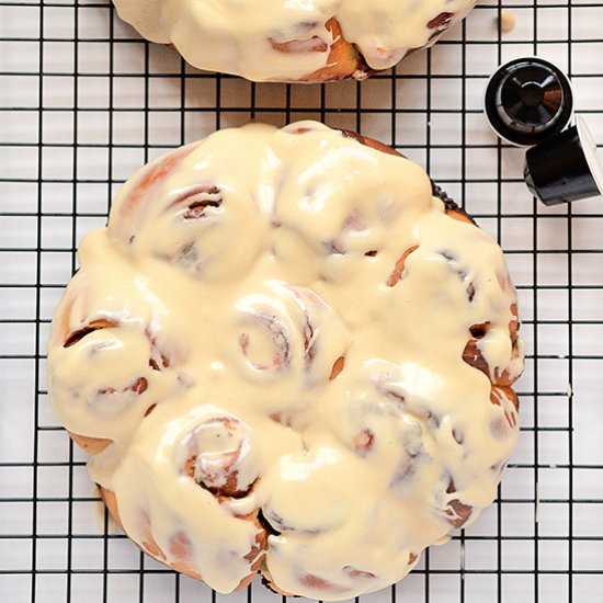 Pumpkin Pie Cinnamon Buns - Recipe photo by hungrygals