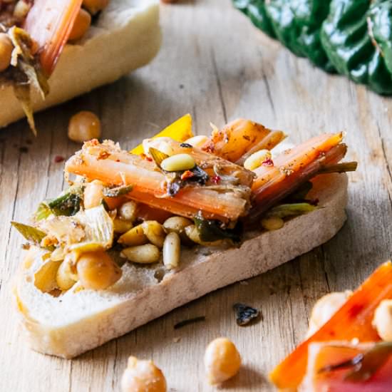 Braised Chard Stems - Recipe photo by rootingthesun