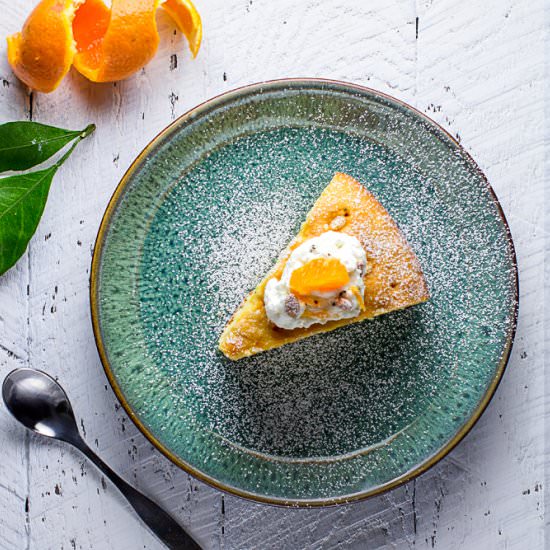 Satsuma and Cardamom Torta - Recipe photo by nitinbud