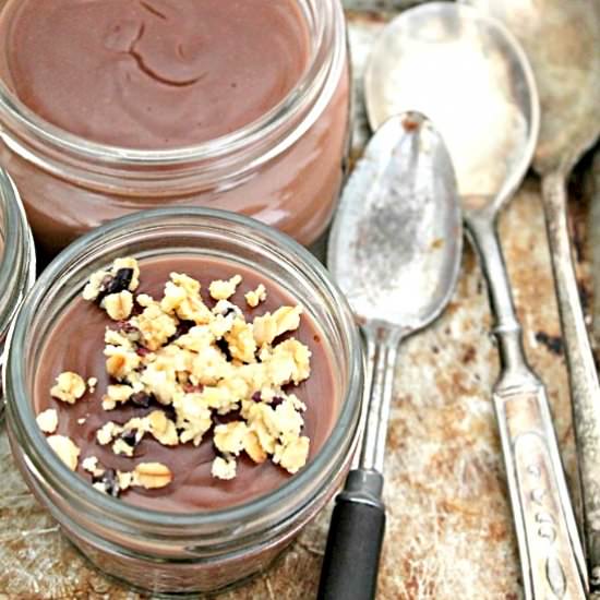 Red Wine-Chocolate Pudding - Recipe photo by Marnely Rodriguez