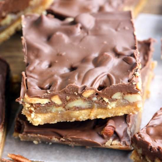 Graham Cracker Toffee Bars - Recipe photo by tastesbetterfromscratch