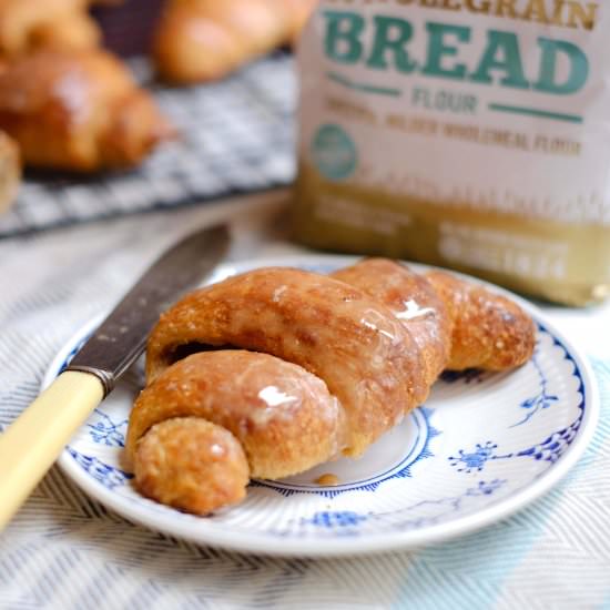 Spiced Wholegrain Croissants - Recipe photo by PatisserieMakesPerfect