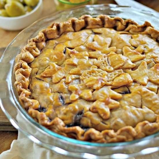 Beef Pie with Olives and Herbs - Recipe photo by loavesanddishes