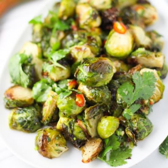 Thai Brussels Sprouts Salad - Recipe photo by platingsandpairings