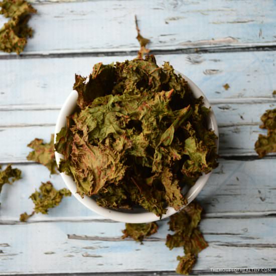 The Perfect Snack: Kale Chips - Recipe photo by houseofhealthy