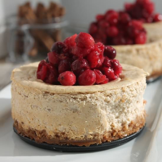 Spiced Cheesecake with Cranberries - Recipe photo by jennyrawn