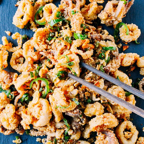 Salt and Pepper Squid - Recipe photo by thewoksoflife