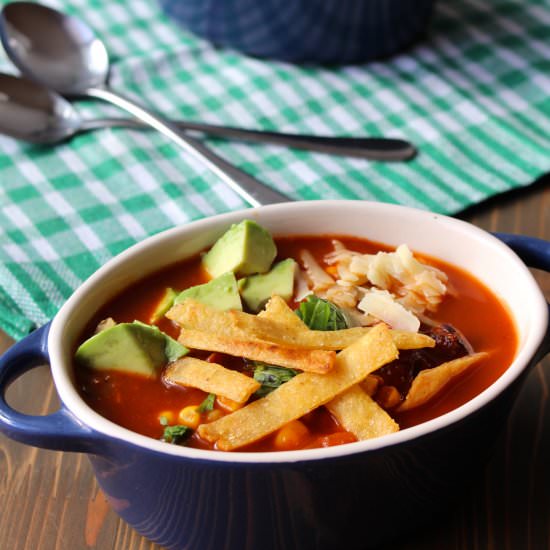 Red Enchilada Soup - Recipe photo by frugalnutrition