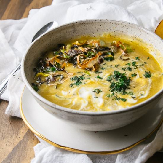 Roasted Delicata, Golden Beet Soup - Recipe photo by rootingthesun