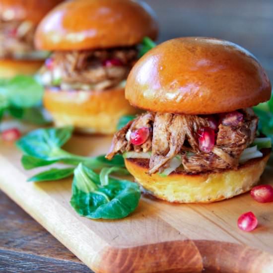 Slow Cooker Pulled Turkey - Recipe photo by Something New For Dinner