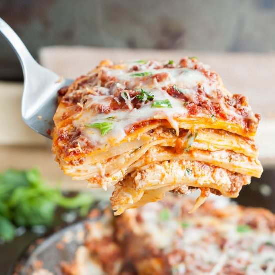 Classic Lasagna with Homemade Ricotta - Recipe photo by Gastro Senses