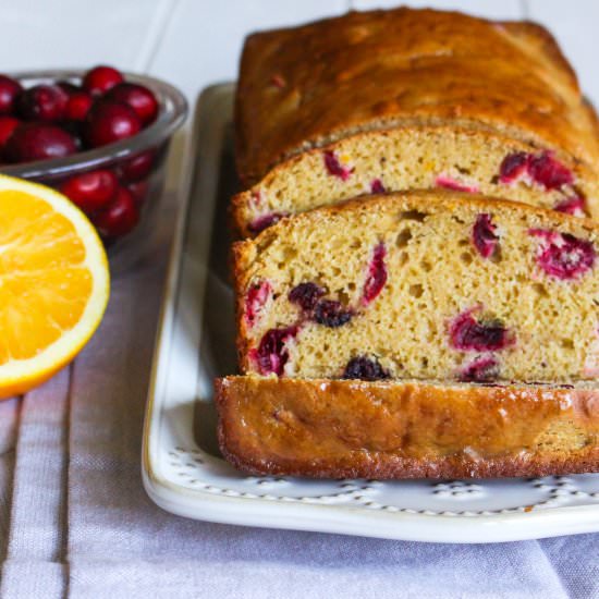 Whole Grain Orange Cranberry Bread - Recipe photo by ChefJulie_RD