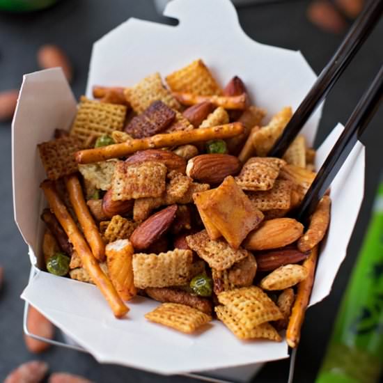 Sweet & Spicy Asian Snack Mix - Recipe photo by Life Made Simple