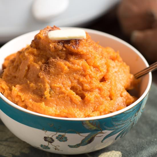 Slow Cooker Mashed Sweet Potato - Recipe photo by nutritiouseats