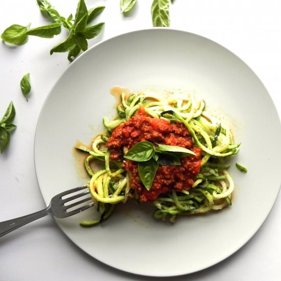 Zucchini Bolognaise - Recipe photo by AliciaMonnig