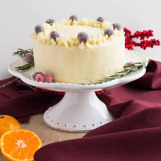 Mandarin Cake & Vanilla Buttercream - Recipe photo by cinnamonscribe