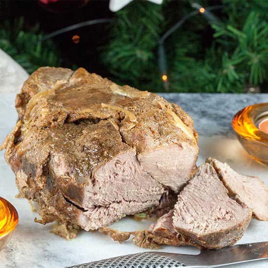 Slow Cooked Boneless Leg of Lamb - Recipe photo by ohmydish