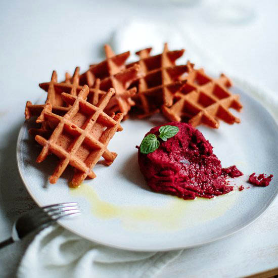 Beetroot Waffles - Recipe photo by what should i eat for breakfast today